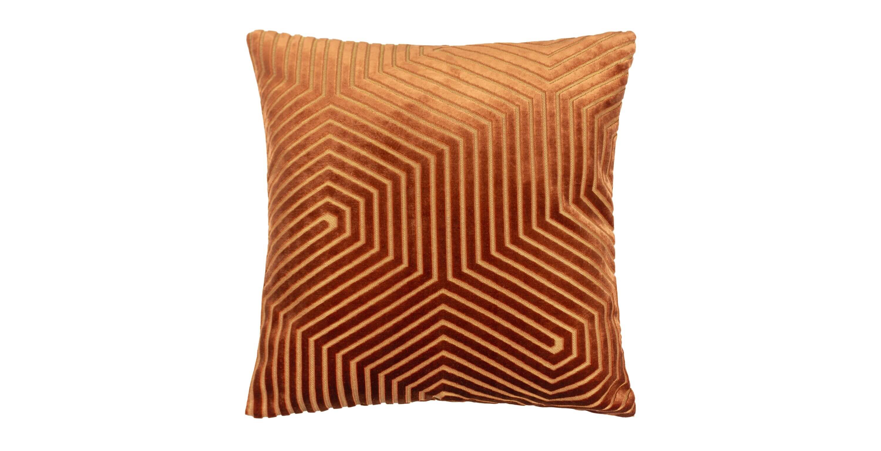 Geo Embossed Feather Cushion Cushions Feather & Black