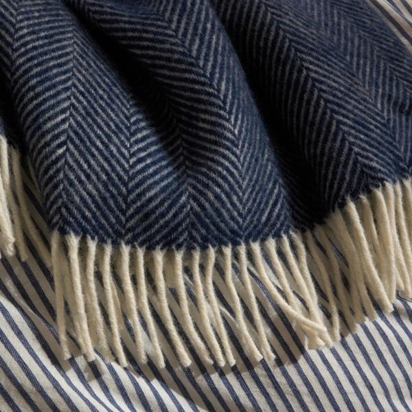 Harper Herringbone Throw | Throws | Feather & Black