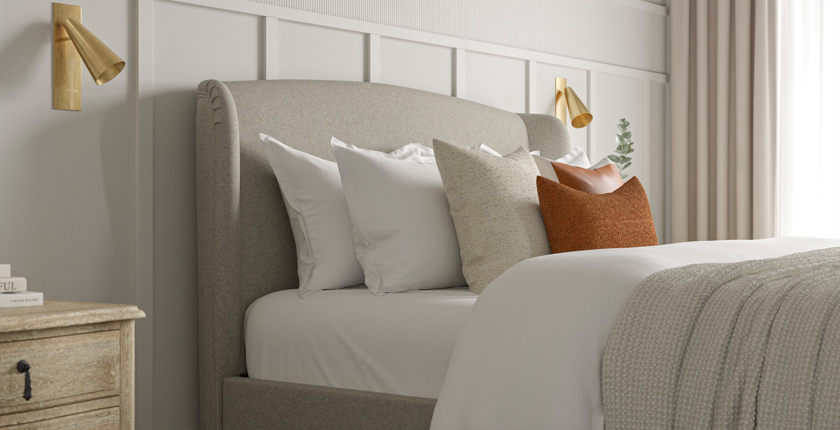 Buxton Bed Feather & Black