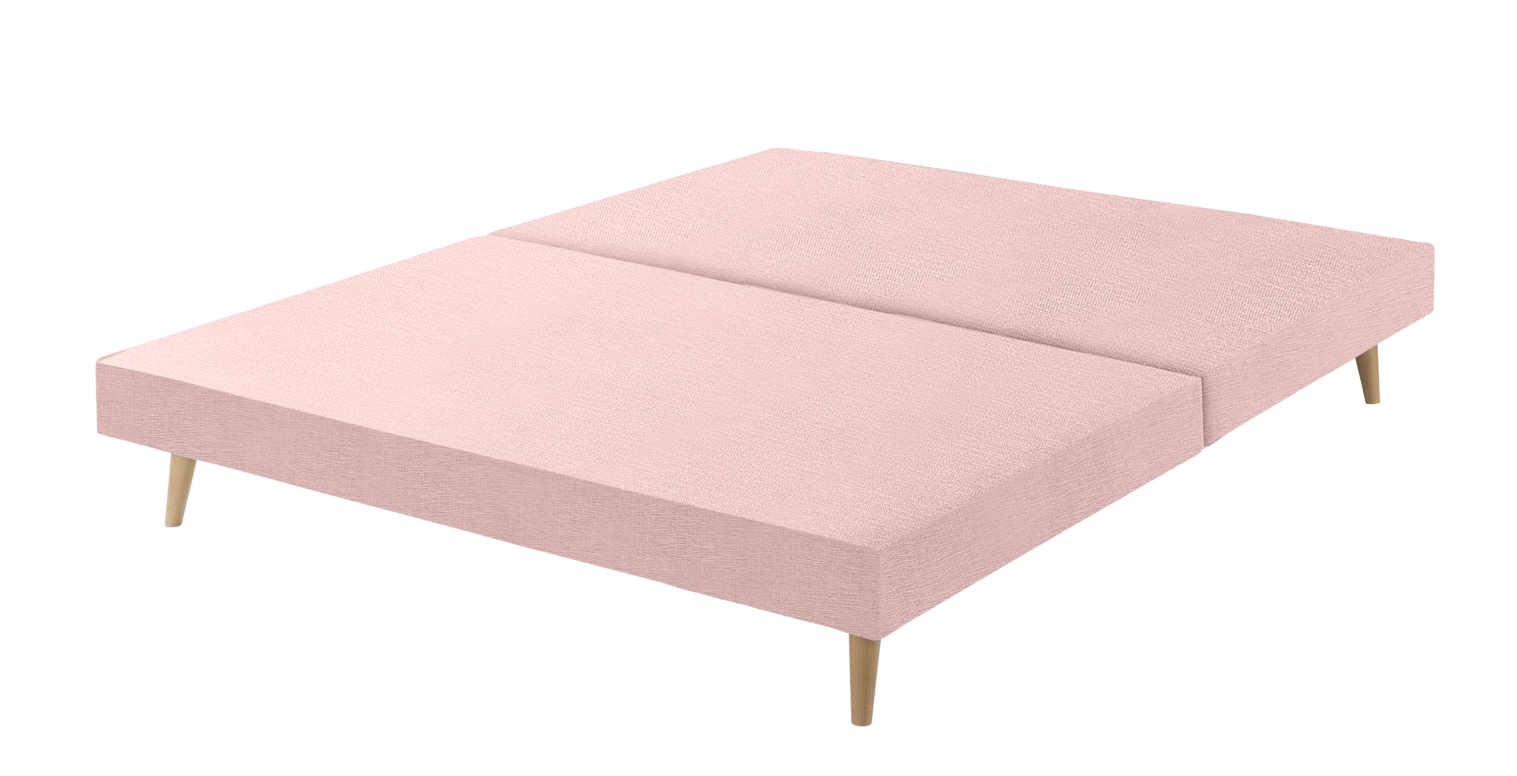 Harrison Spinks Classic Slim Divan Base, Emperor - Greek Islands Blush from Feather and Black