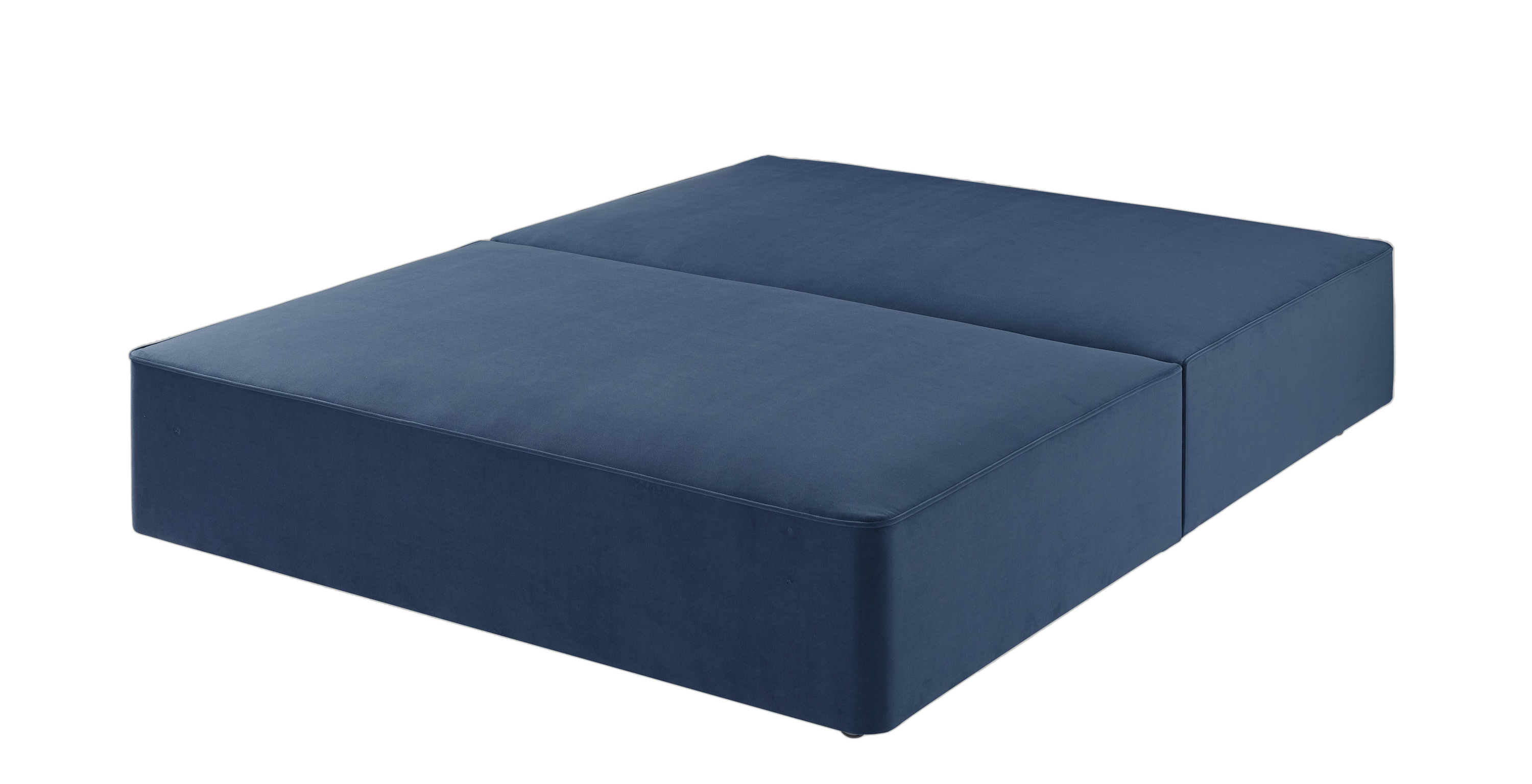Harrison Spinks Classic Divan Base - Seven Navy, No Drawers, Small Double