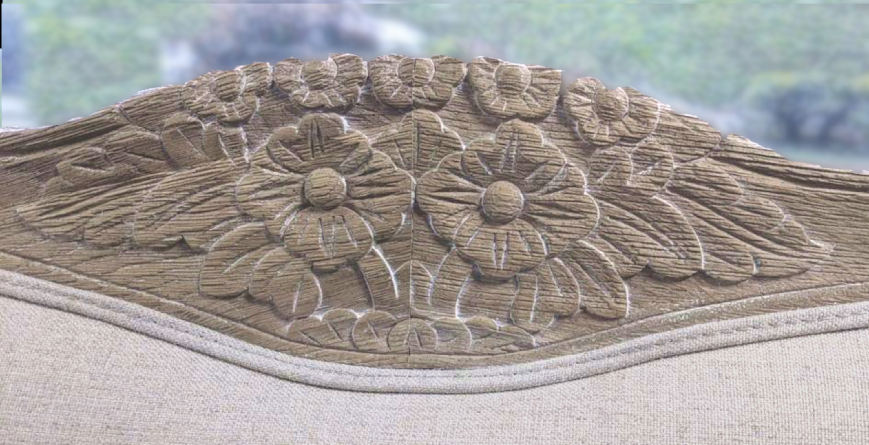 Versailles Linen Bed Feather & Black