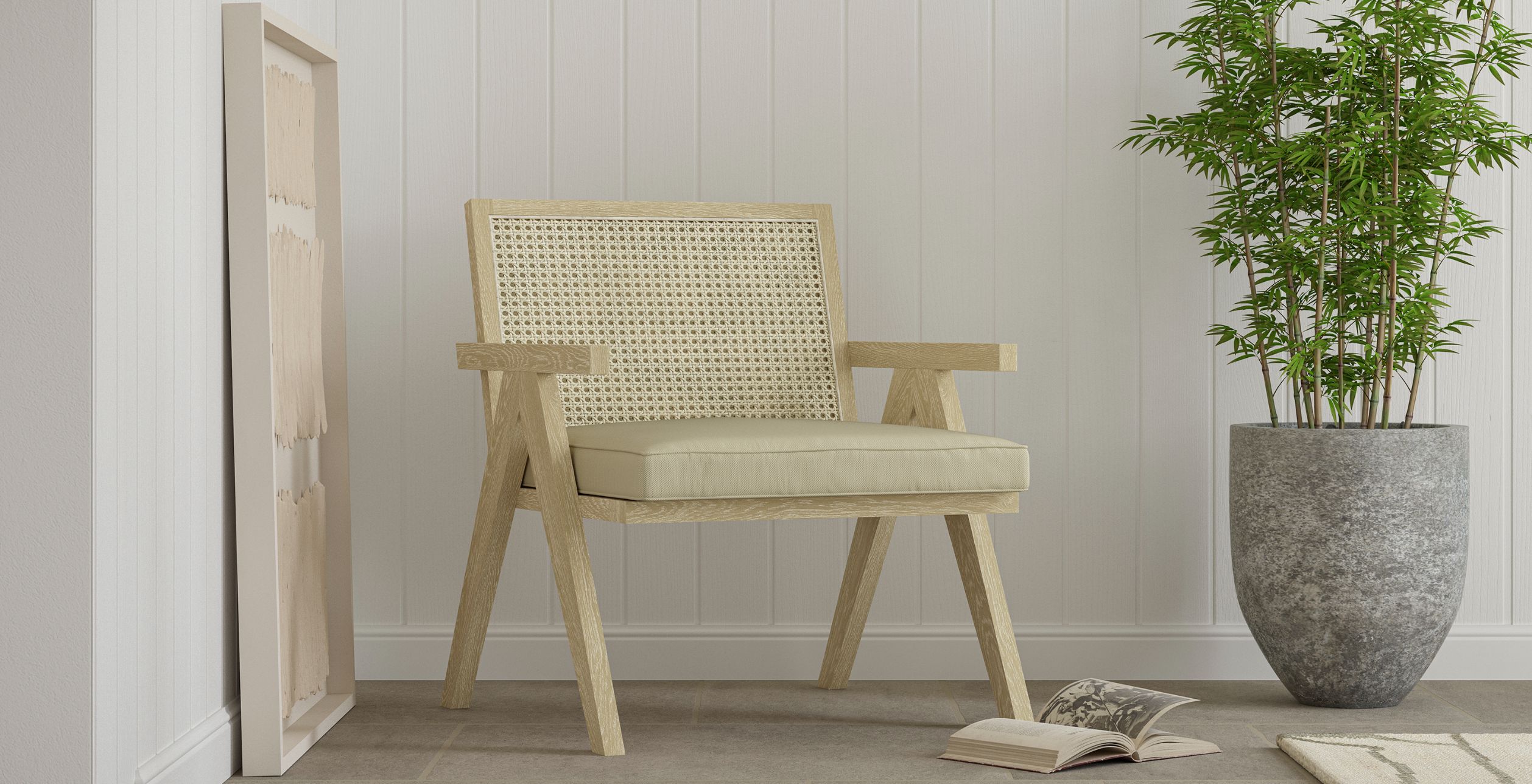 Light deals rattan chair