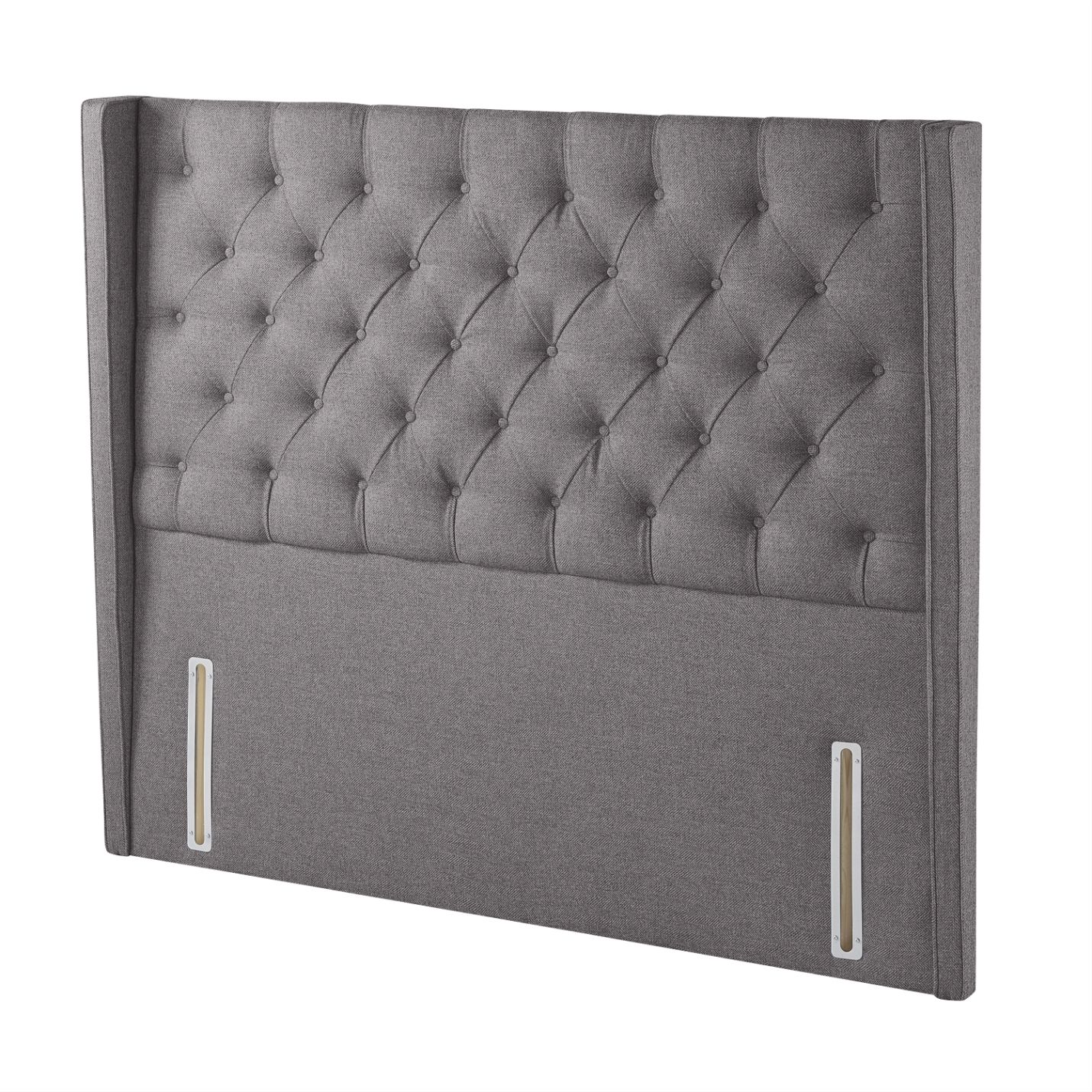 Harrison Spinks Premium Alcott Headboard, Small Double - Hemp Arable at Feather and Black