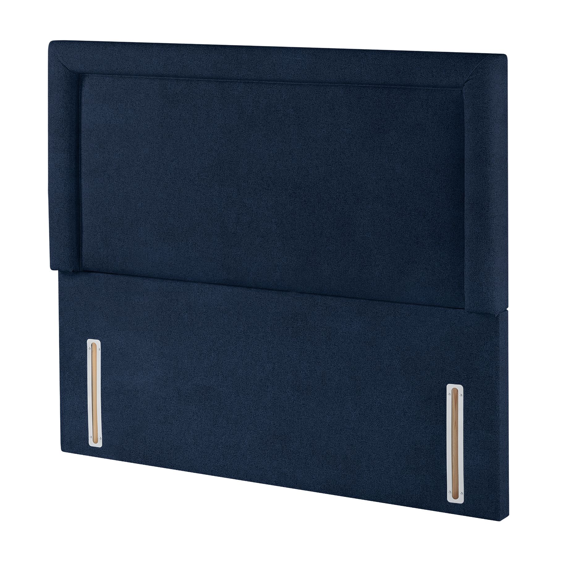 Harrison Spinks Classic Shelley Headboard, Single - Seven Navy at Feather and Black